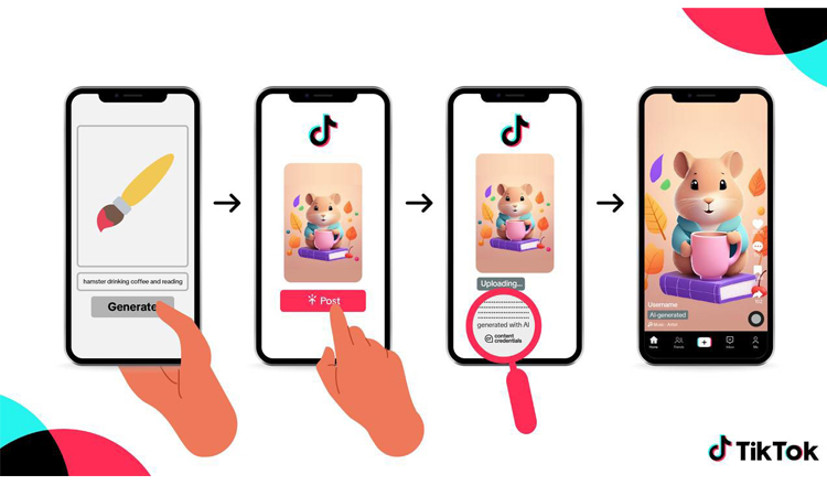 এআই দিয়ে তৈরি কনটেন্ট আলাদা করবে টিকটক এআই দিয়ে তৈরি কনটেন্ট আলাদা করবে টিকটক